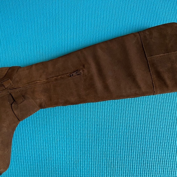 Ralph Lauren Oiled Suede Over-the-Knee Boot - Picture 3 of 7